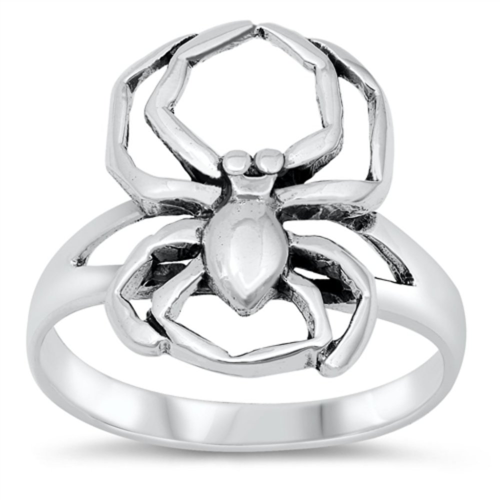 Sterling Silver Spider Ring 925 Fashion Band